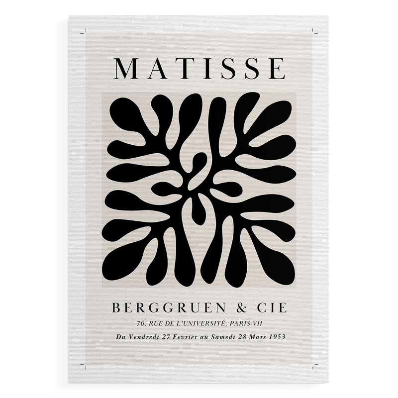 Matisse CCLXVII, reproduction encadrée, impression sur toile seulement - NON CADRE, H 48 po x l 32 po