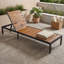 Chaise longue d'extérieur réglable à six positions-600908581