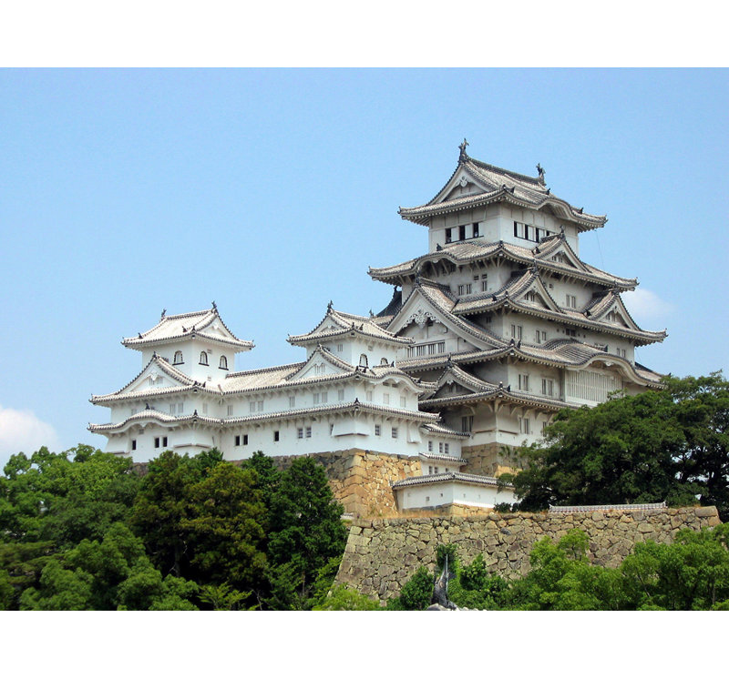 Château de Himeji, Japon, H 13 po x l 18 po