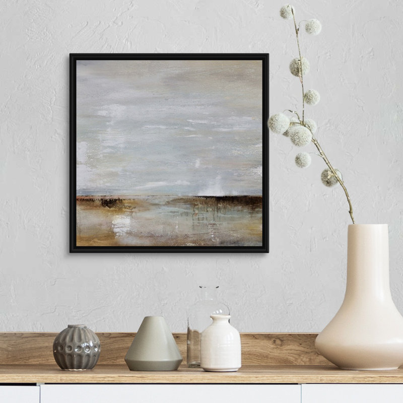 «Take Time» par Karen Hale, reproduction sur toile, H 18 po x l 18 po x P 1,75 po, Cadre noir