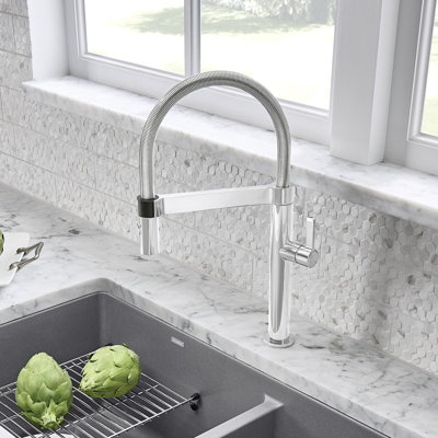 Robinet de cuisine blanc semi-professionnel Blanco Culina