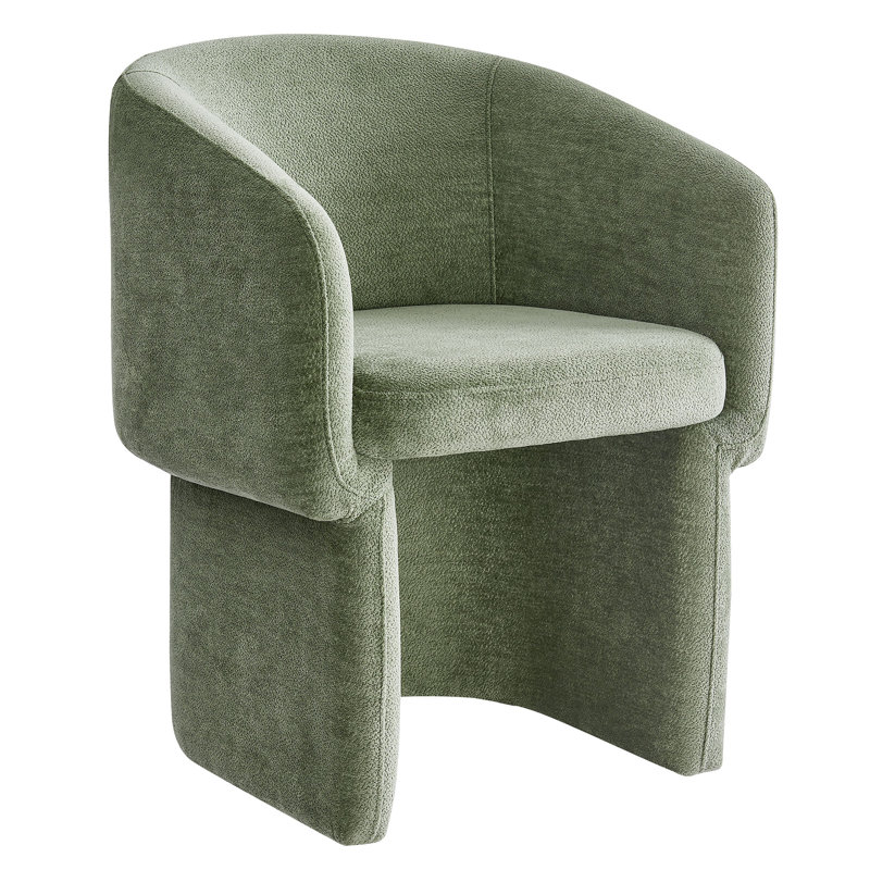 Verity Chenille Dining Armchair, Sage