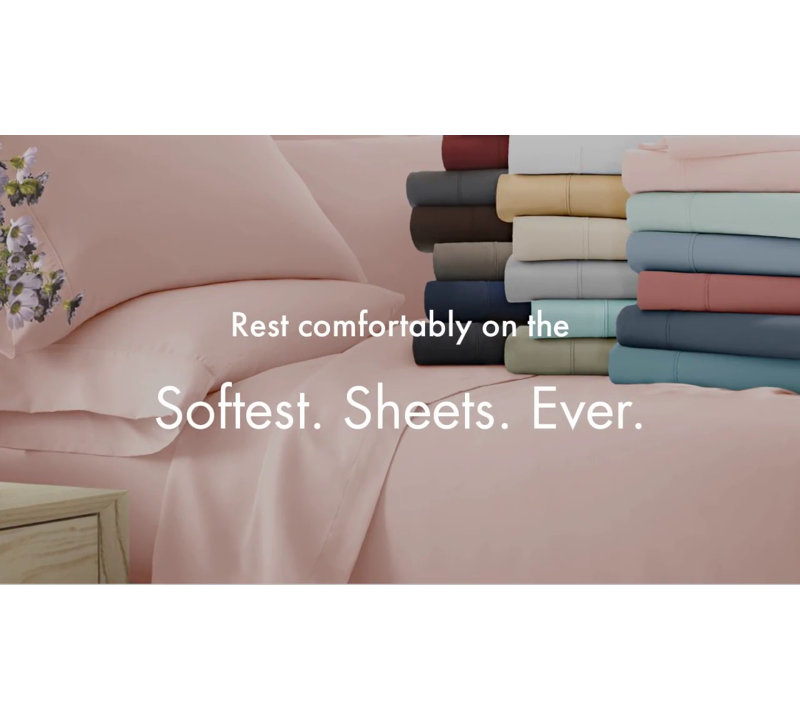 Gray Twin Solid Microfiber and Cotton Sheet Set