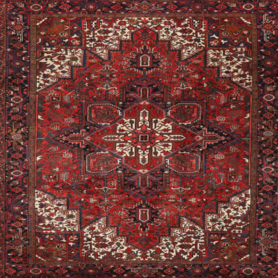 Tapis oriental rouge / rose Isma