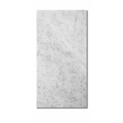 Bianco Carrara 12"" x 24"" Marble Wall & Floor Tile -  Stone & Tile Shoppe, HL-BIA-CAR-12X24