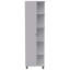 Armoire de coin en lin, cinq tablettes extérieures, une porte, quatre tablettes intérieures-101177729