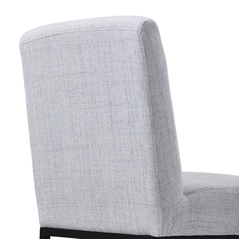 51.5cm H Upholstered Side Chair, Grey, Grey