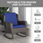 Chaise berçante en osier pour l'extérieur Outsunny