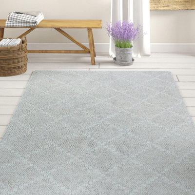Tapis de zone argenté handwoven Collinsworth