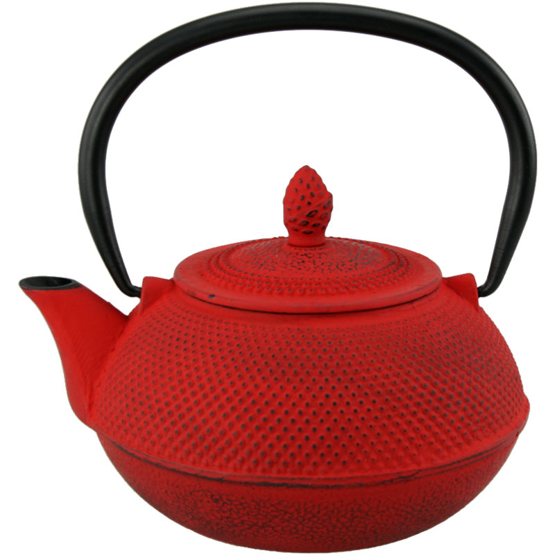 Théière en fonte 0,94 qt Kyusu, Rouge
