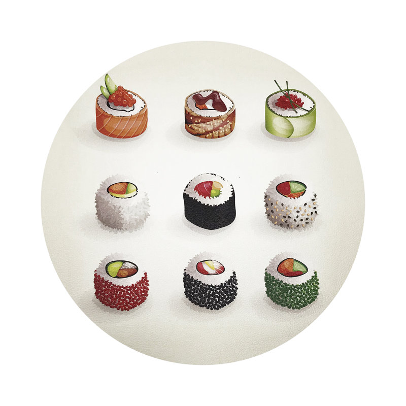Sushi Go Pebble 16" Vinyl Placemat