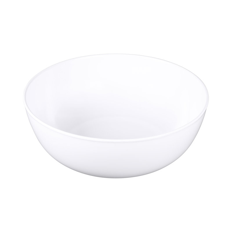 Elite Global Solutions Melamine Serving Bowl, White, 5.75" H x 15" W x 15" D