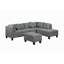 Canapé, chaise et repose-pieds rembourrés 104,5 po