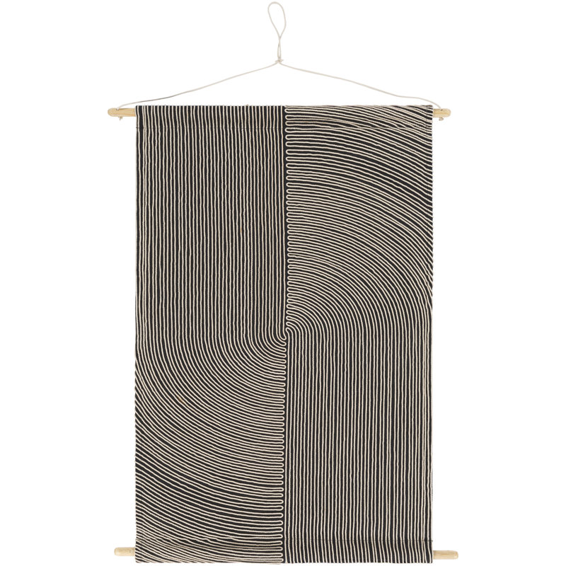 Cotton Wall Hanging, Black