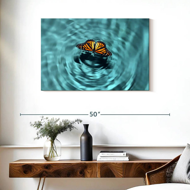 Butterfly Water, 24" H x 36" W