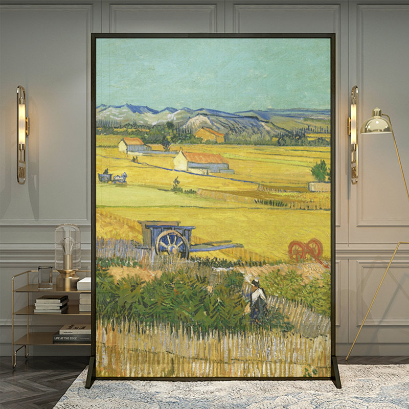 Paravent Van Gogh Wheatfield, H 78,74 po x l 47,24 po x P 1,57 po