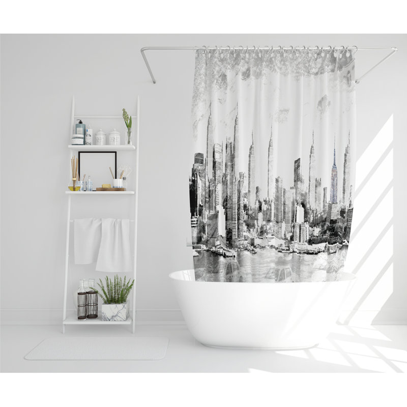 Dilwen Polyester Shower Curtain Set