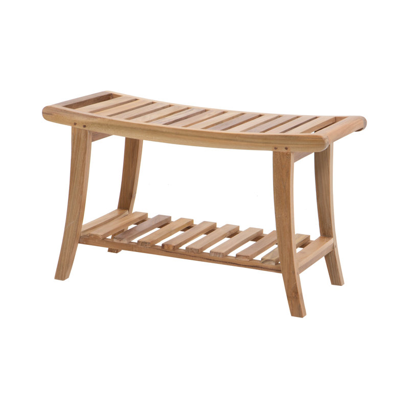 Beyunka 30 in. W Teak Shower Bench