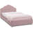 Delta Children Upholstered Velvet Scalloped Twin Bed-61436532