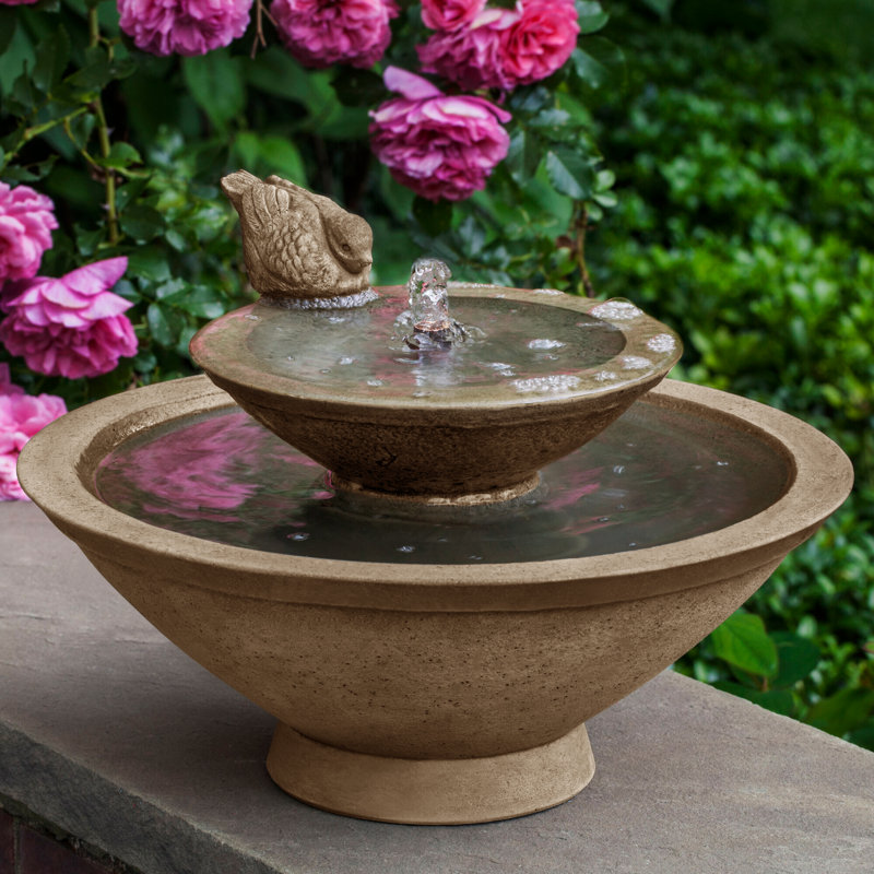Wychwood Fountain, Aged Limestone