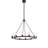 12 - Light Dimmable Wagon Wheel Chandelier