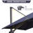 Delly 120'' x 156'' Rectangular Cantilever Navy Umbrella with Base and 360-degree Rotation-1862375081