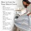 Ensemble de housse de couette réversible en microfibre Coastal Stripes Collection-284348394-284347582