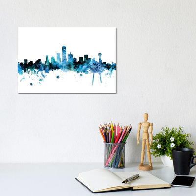 Dallas, Texas Skyline by Michael Tompsett - Wrapped Canvas Gallery-Wrapped Canvas Giclée