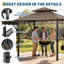 Pavillon de jardin robuste pour barbecue extérieur-125906130