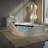 59" Corner Whirlpool Bathtub For 2-Person, Luxury Jetted Spa Tub With 6 Hydro Massage Jets, Chromatherapy LED Lights &Pneumatic Adjust System, UL Certified Water Pump,UPC Certified Drainer