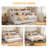 Daybed With Trundle Bed, Twin Bed Frame With Upholstered Storage Headboard And Charging Station, Sofa Day Bed With Strong Supports For Living Room, Bedroom, And Guest Room, White-1335834987