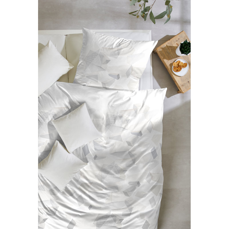 Sky Crystal Duvet Cover Set, Single - 1 Pillowcase (80 x 80 cm), Grey
