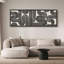 «Geometric Line Abstract Geometric Infinity Loop Shapes», reproduction encadrée sur toile-111665122-98042006