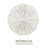 Widger Resin Textured Round Coral Decorative Cream Sculpture with Elevated Stand