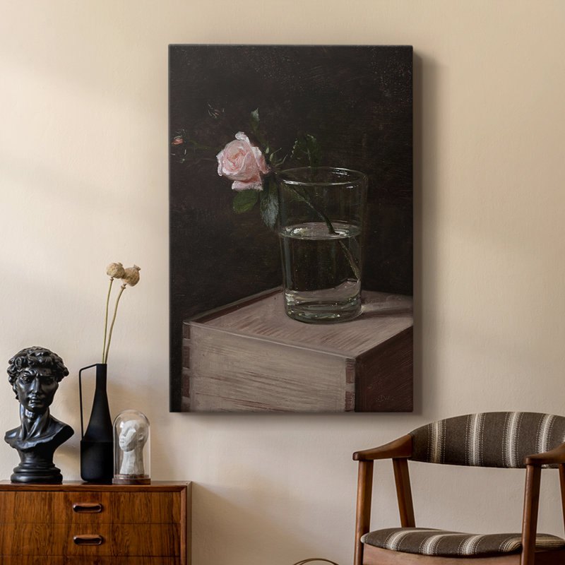 Imprimé floral rétro CCLxxix - galerie sur mesure, H 18 po x l 12 po