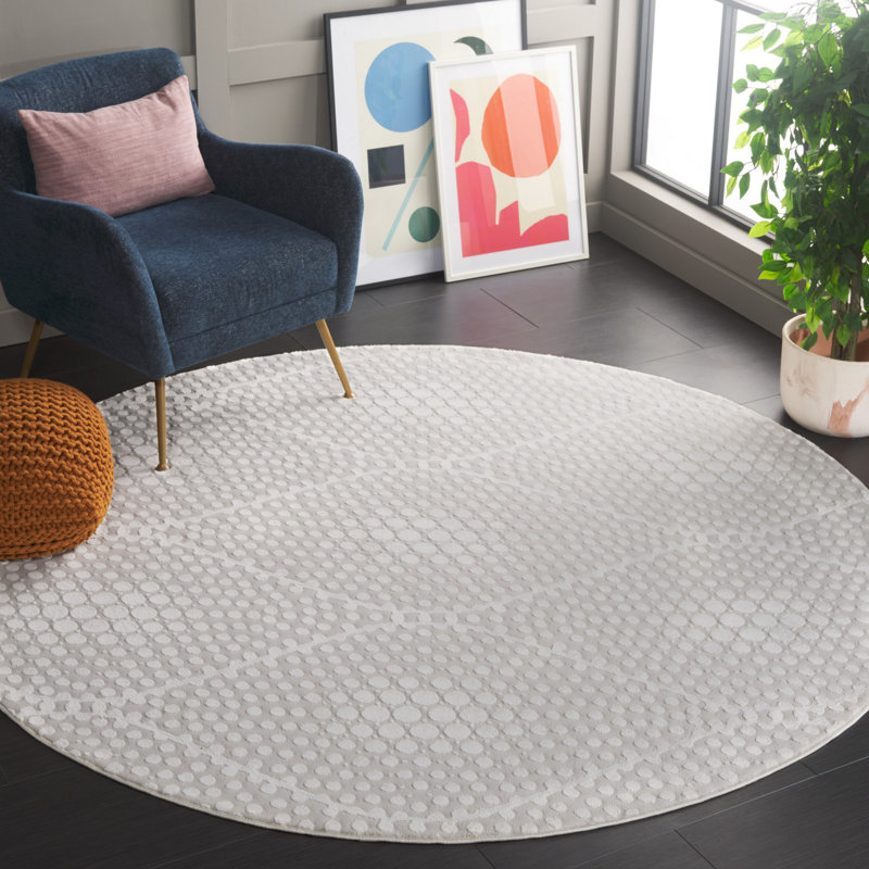 Revive Performance Geometric Rug, Round 6'7"