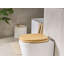 Toilet Seat CUAREIM Bamboo Wood Light Brown