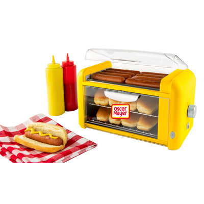 Gril à roulettes avec couvercle Nostalgia Oscar Mayer