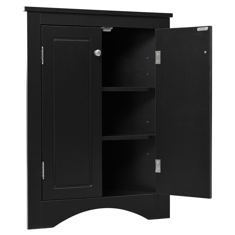 Bathroom Storage Cabinet With Adjustable Shelves, Freestanding Floor Cabinet For Home Kitchen, Durable And Moisture-Resistant