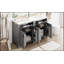 Meuble-lavabo moderne de 48 pouces avec lavabo en céramique, portes à fermeture en douceur, tiroir rabattable et tablettes de porte à double couche pour un rangement élégant-1525433845