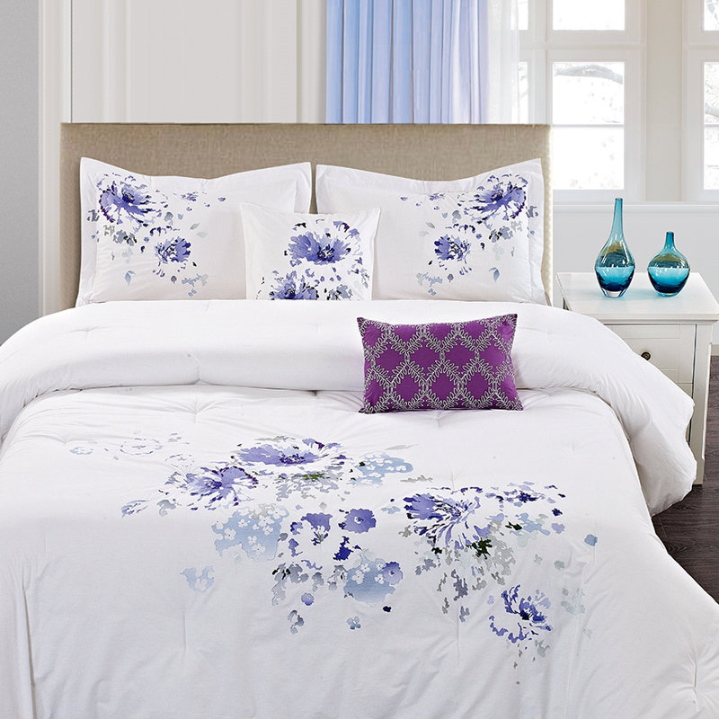 Westgate Coastal Polyester Floral Comforter, Queen