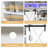 57” Wooden Farmhouse TV Stand for 60/65 inch TV,Double Layer Storage Entertainment Center TV Console Table,w Double-Row Sockets and 2 Sliding Barn Door,Media Cable Box-795272000-795272003