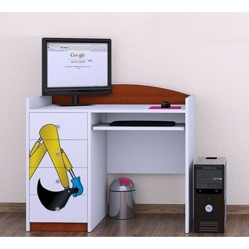 Isabeau 100cm Computer Desk, Brown