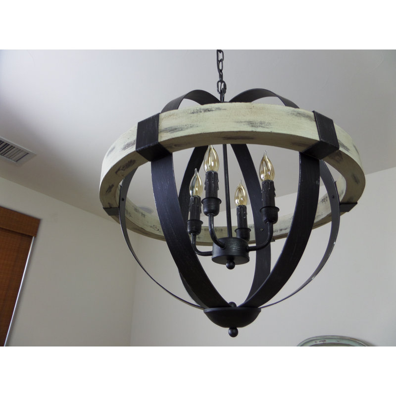 Cannella 4 - Light Dimmable Globe Chandelier, 4
