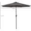 269cm Lighted Tilt Market Parasol-59257141-59257144