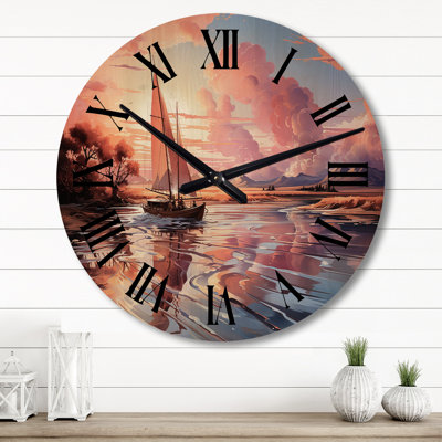 Paulena Solid Wood Wall Clock