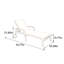 Chaise longue d'extérieur en tissu