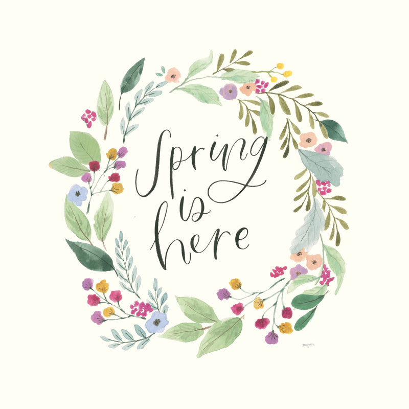 «Spring is Here I» par Jenaya Jackson - reproduction d'art sur toile tendue, H 30 po x l 30 po, Oui