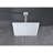 Stainless Steel Water Saving Shower Head - High , Self-Cleaning, Bathroom, 12X12 In, White Bathroom With And Feature-126673658
