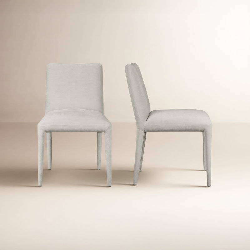 Calla Upholstered Dining Chair, Dove Performance Chenille